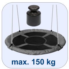 Nestschaukel mit 150 kg Gewichtsangabe