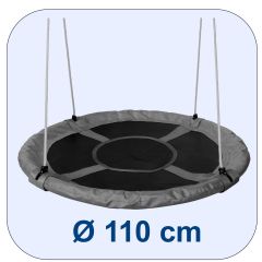 Nestschaukel mit 110 cm Durchmesserangabe 