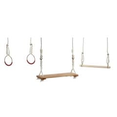 Turnschaukel Set mit Schaukel, Trapez & Ringen