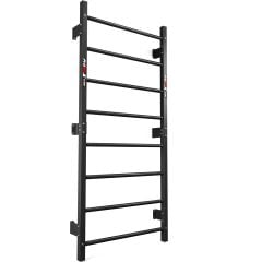 Schwarze Sprossenwand zur Wandmontage für Fitness- und Krafttraining