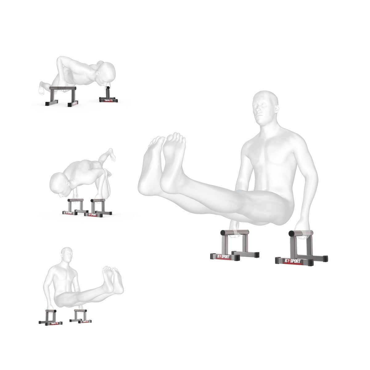 Gorilla Sports Push-Up Stand Bar Parallettes Ab 44,99