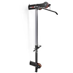Oberer und unterer Kabelzugturm zur Wandmontage mit breiter Latzugstange für Home Gym Krafttraining