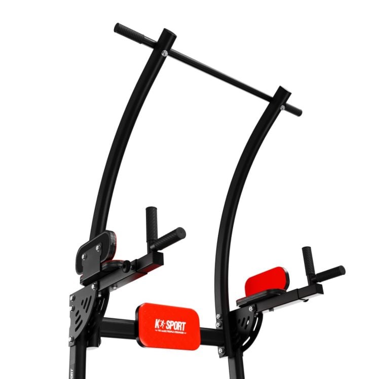 Stabiler Kraftturm mit Klimmzugstange und Dip Station für das Home Gym