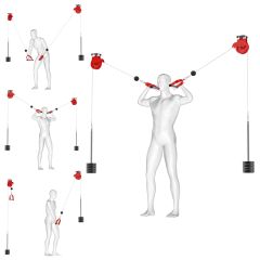 Übungen am Kabelzug zur Deckenmontage