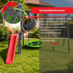 Kinderrutsche kompatibel mit den K-Sport Schaukelgestellen KSOZ015, KSOZ016 und KSOZ015D