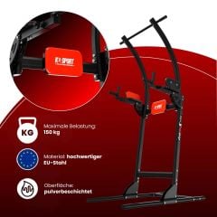 Kraftturm für Klimmzüge und Dips im Home Gym