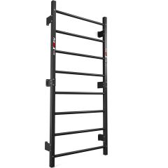 Sprossenwand aus Metall mit 8 Sprossen und integrierter Klimmzugstange für Heimfitness