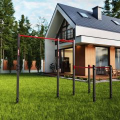 Stationäres Turngerät Garten Mit Monkey Bar Klimmzugstange + Barren