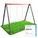 Garten Schaukelgestell aus Metall mit Vergleichssiegel, geeignet für Nestschaukel, Kinderschaukel und Outdoor Nutzung