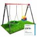 Metall-Doppelschaukel mit Nestschaukel und 3in1 Babysitz, ausgezeichnetes Gartenschaukel-Set für Kinder und Kleinkinder