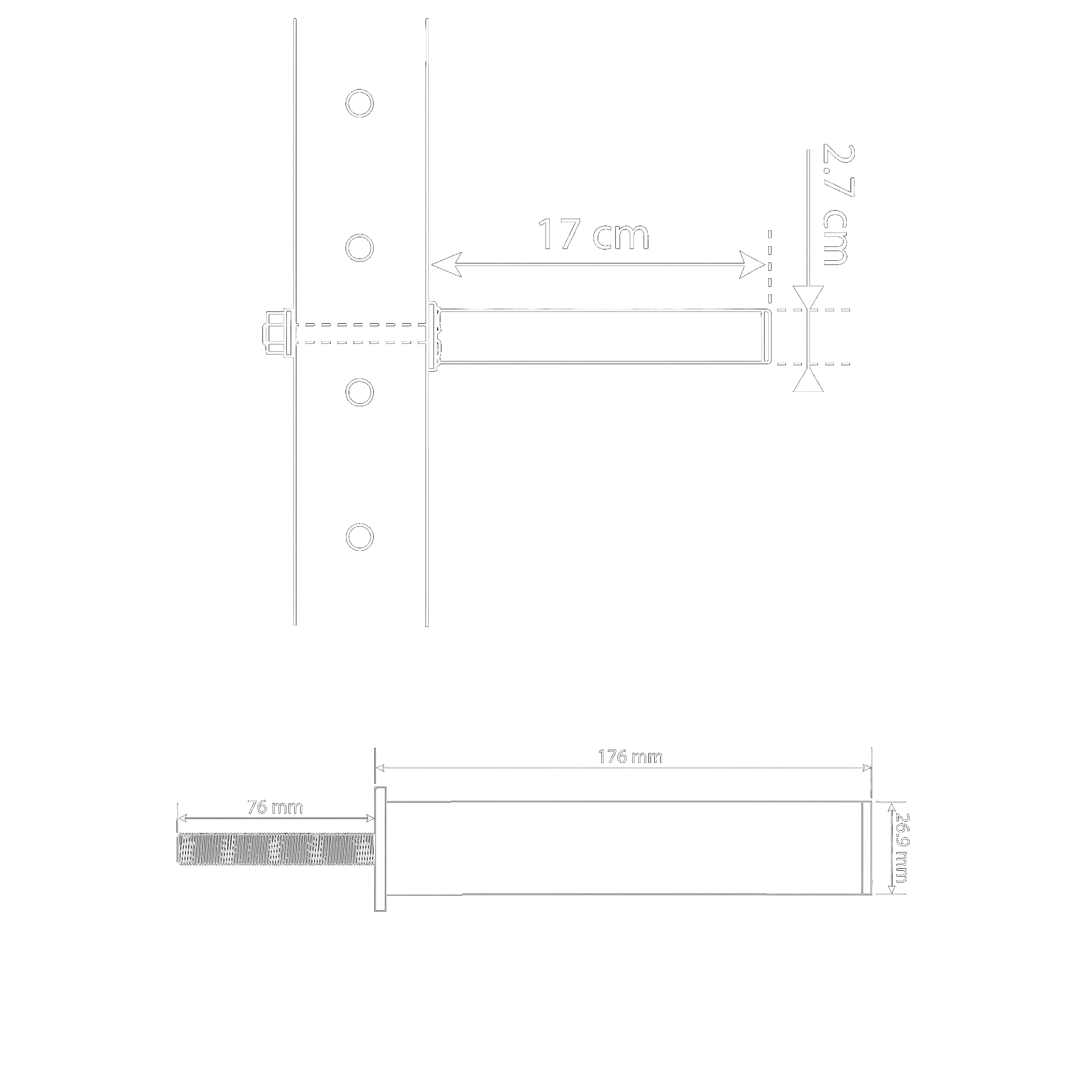 Technischen Daten - Hantelscheibenhalter für Rack & Power Rack