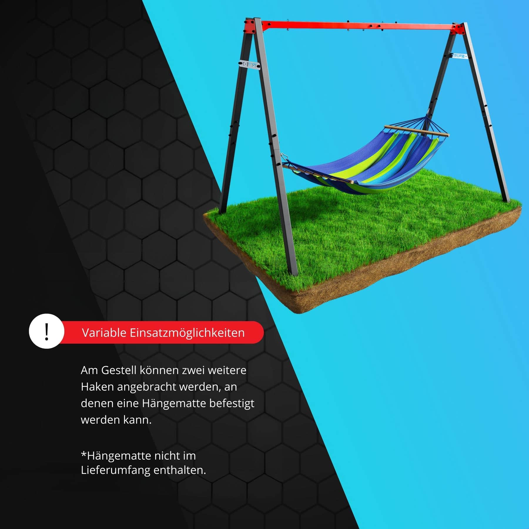 Kinderschaukelgestell mit Hängematte