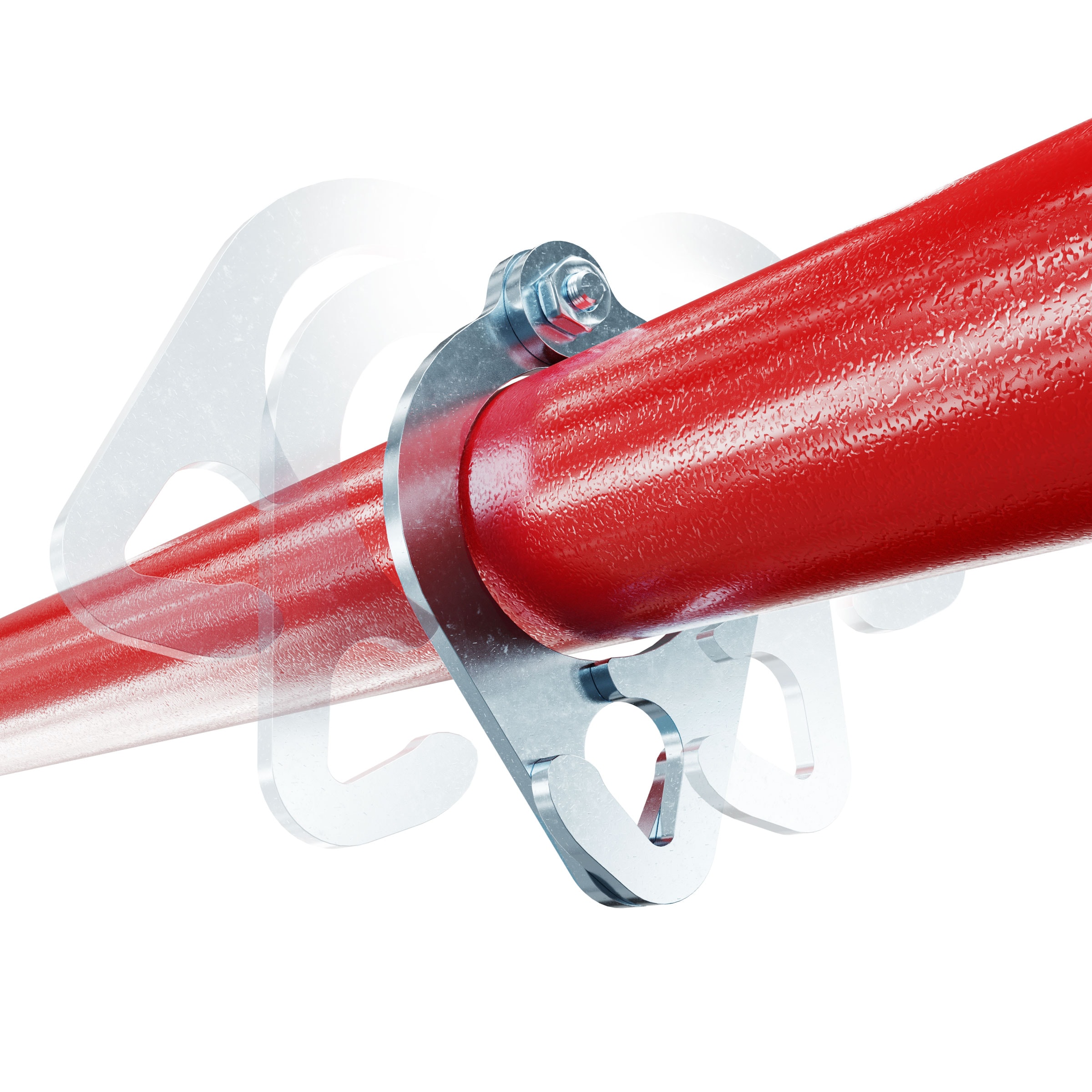 Kabelzugklemme an Klimmzugstange