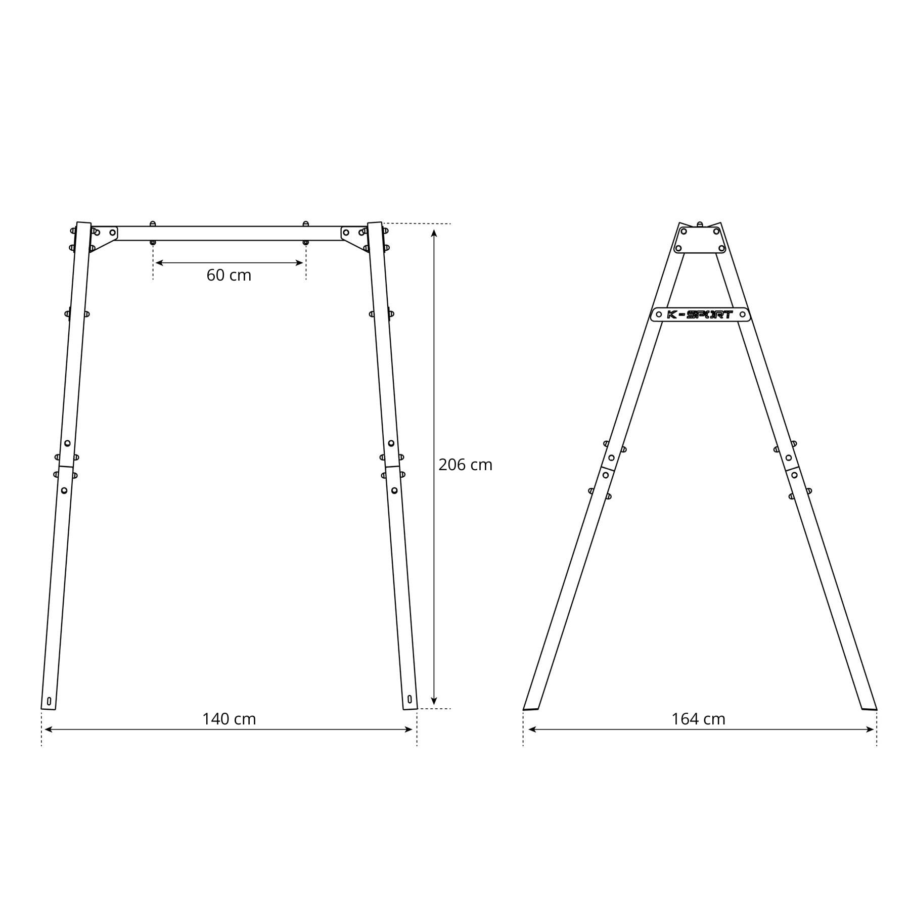 Technischen Daten der Kinderschaukel