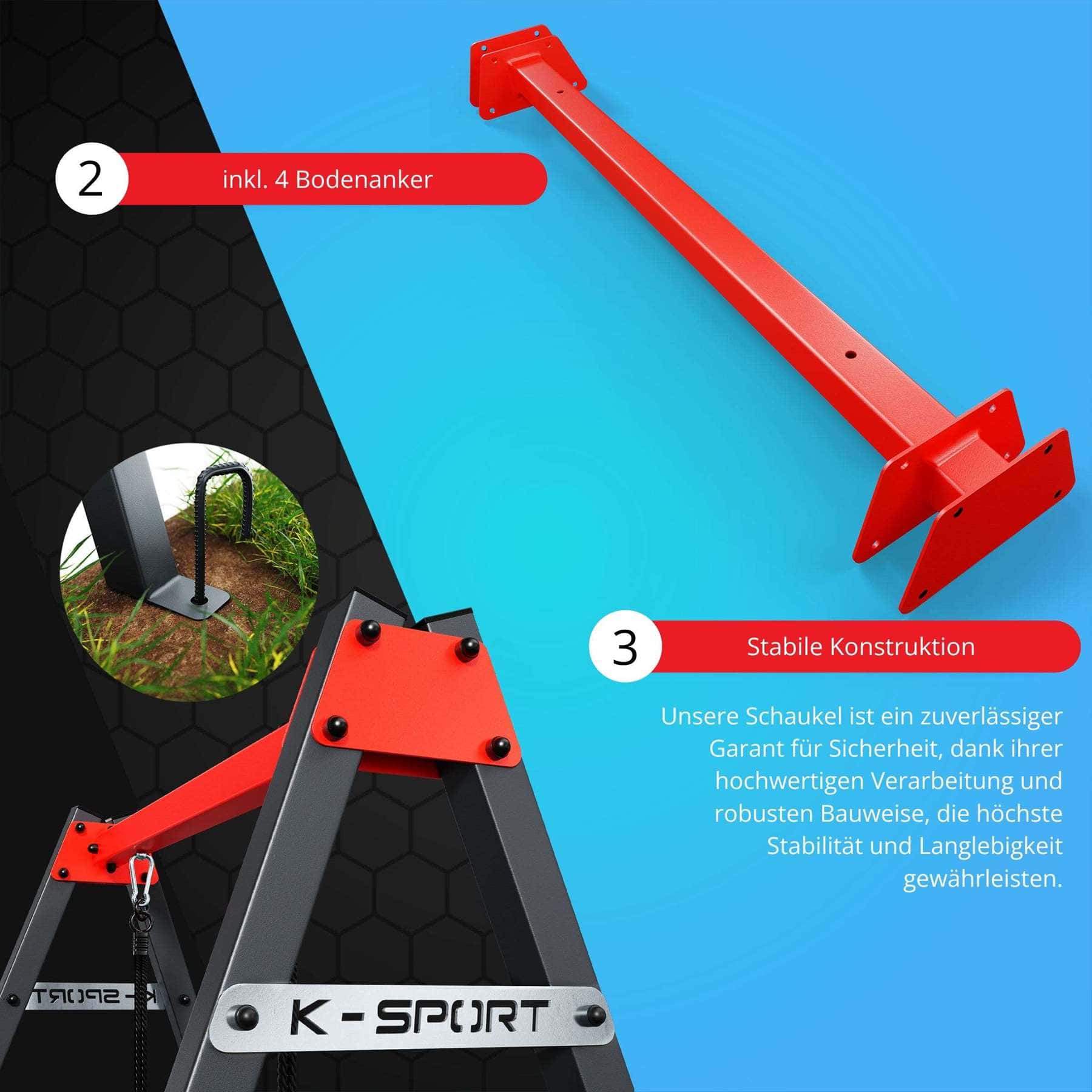 Gartenschaukel Für Kinder 200kg - Verstellbar Mit Rutschfestem Sitz