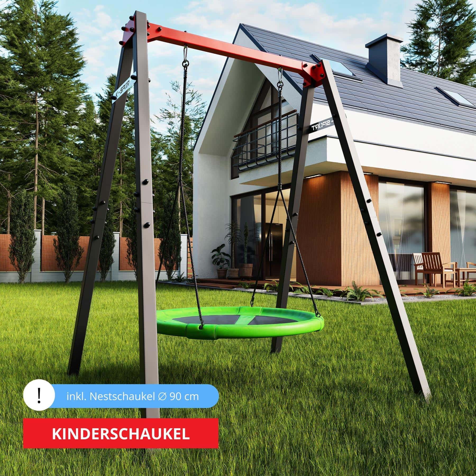 Kinderschaukel Für Den Garten Mit Nestschaukel KSport