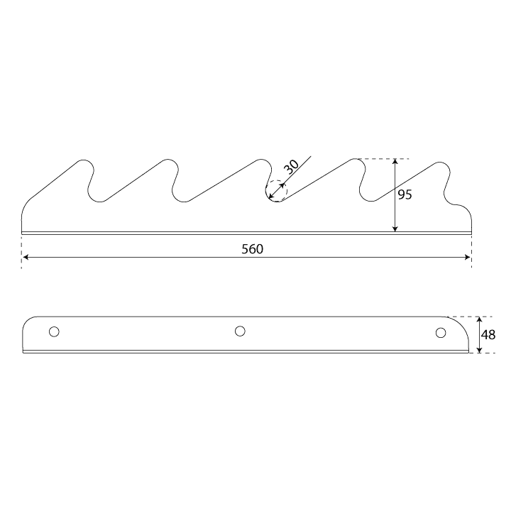 Technischen Daten - Langhantel Halterung zur Wandmontage
