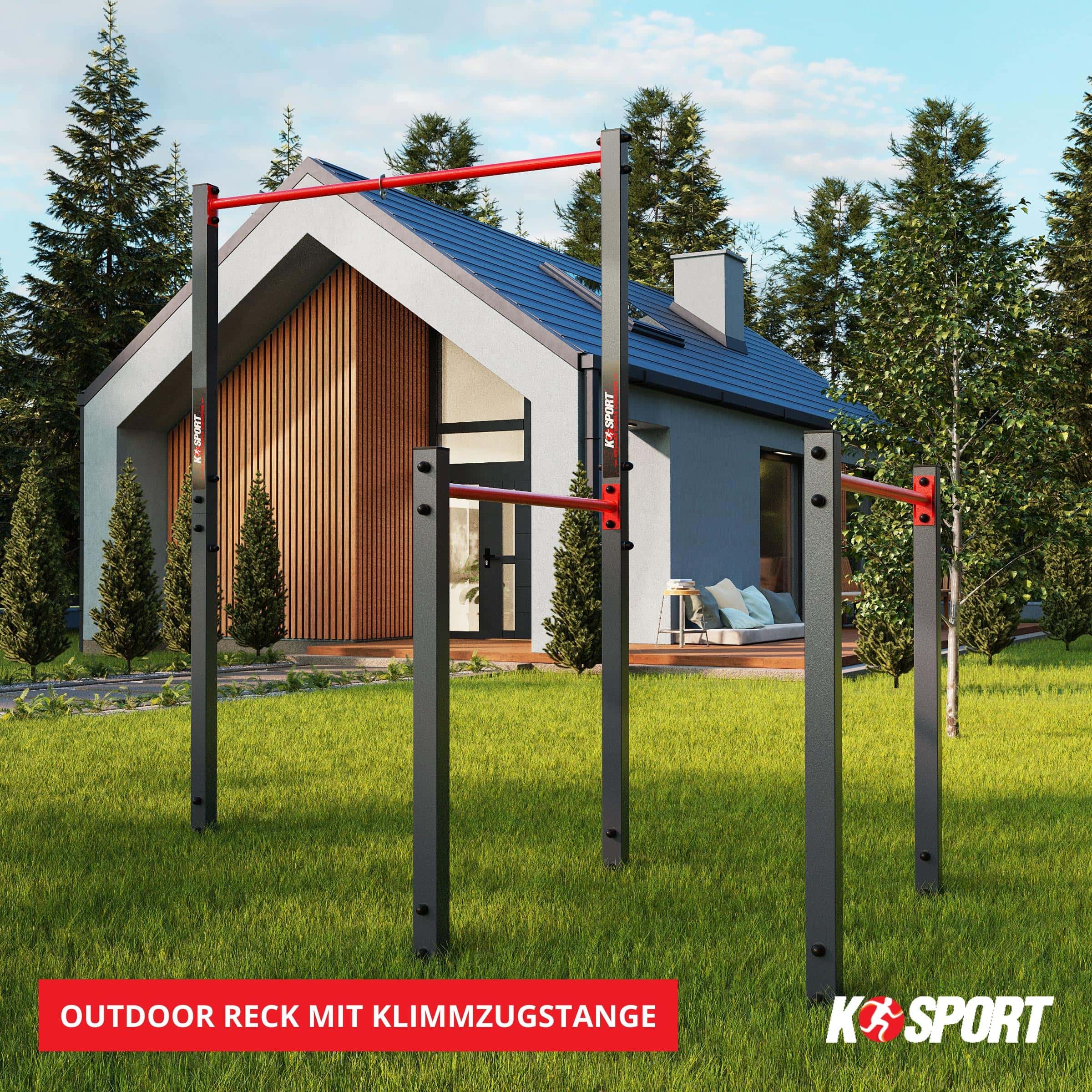 Outdoor Reck Mit Garten Klimmzugstange KSport