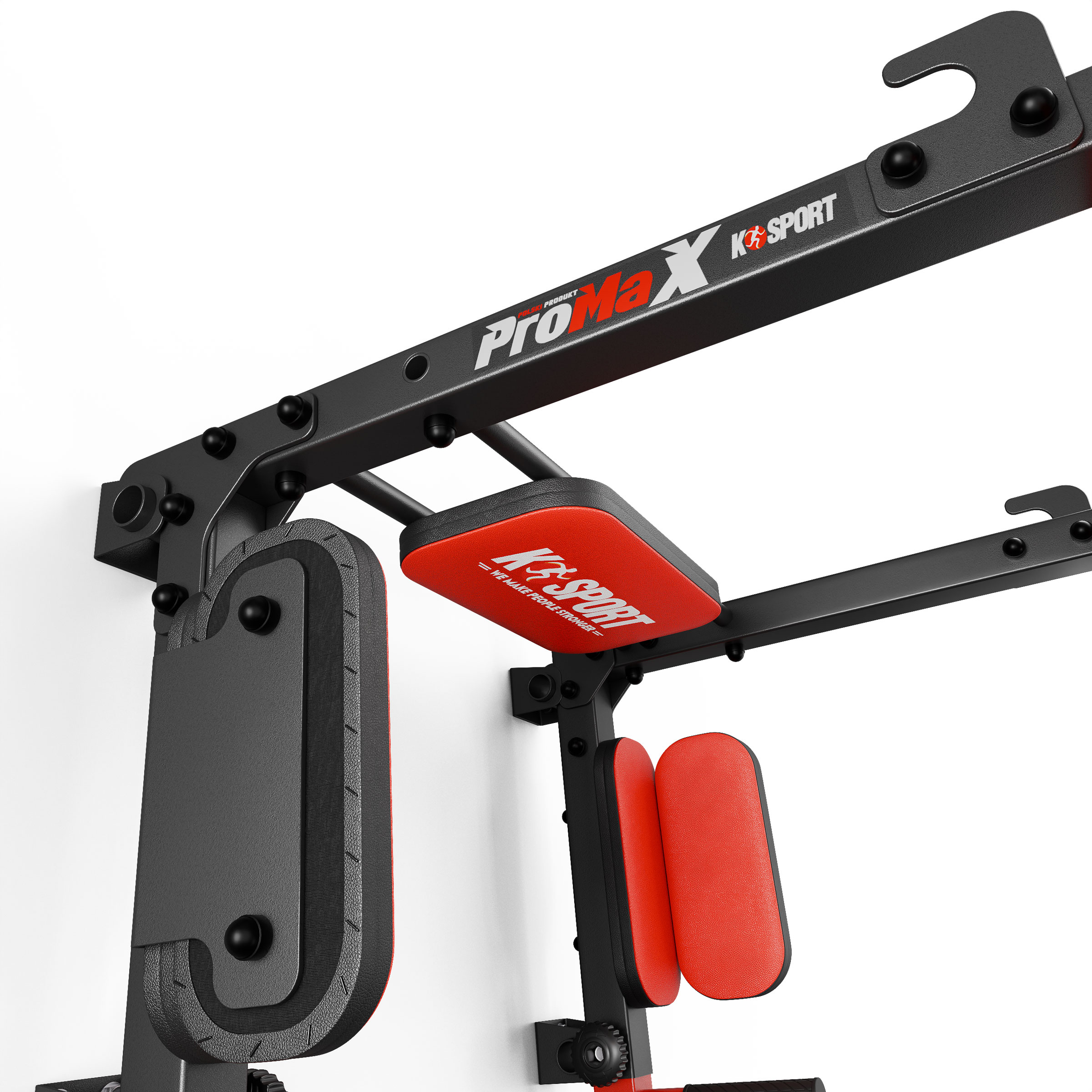 Klimmzugstange im 2-in-1 System mit mehreren Griffpositionen – Unteransicht