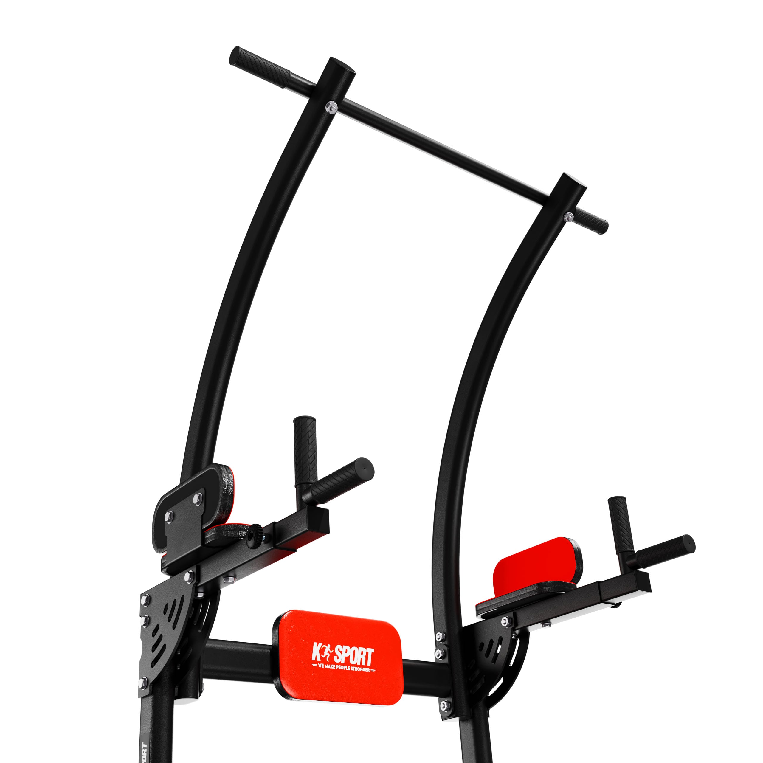 Stabiler Kraftturm mit Klimmzugstange und Dip Station für das Home Gym