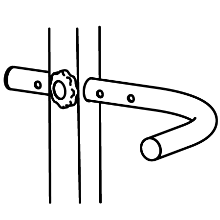 Icono de agarres para fondos: Agarre ergonómico para tríceps