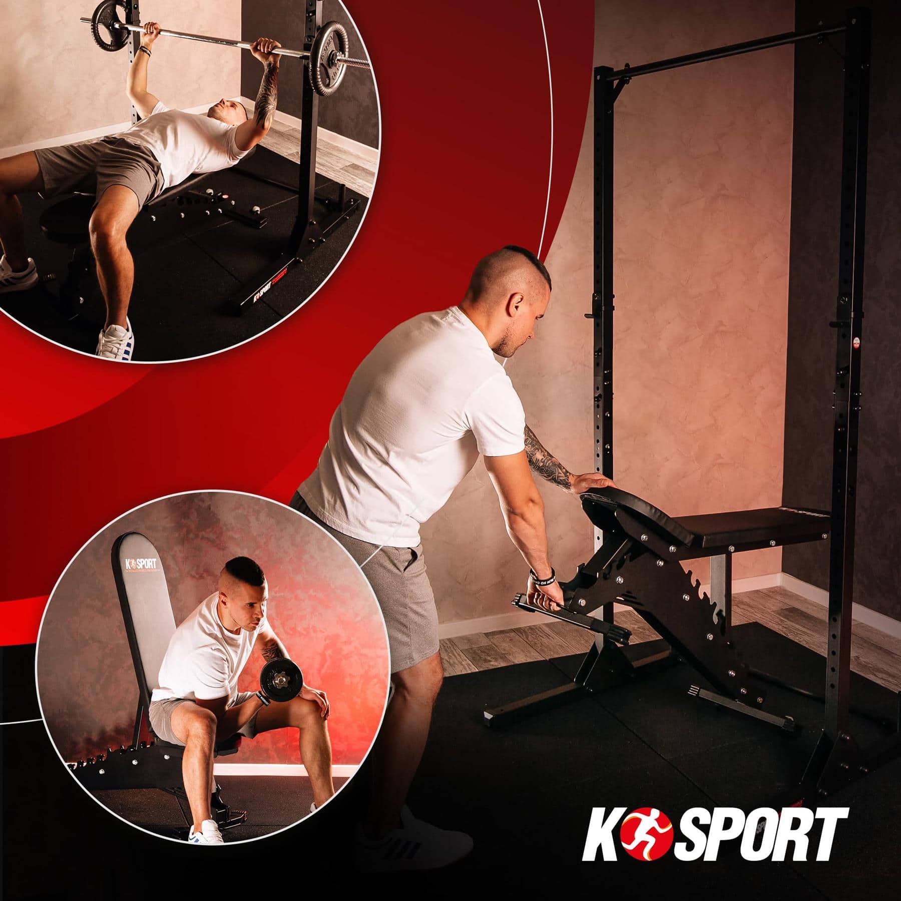 Banco de entrenamiento ergonómico con asiento acolchado – máximo confort durante el entrenamiento