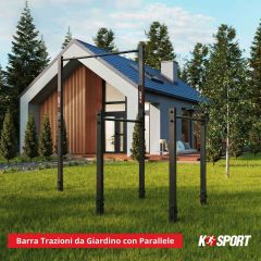 Barra Trazioni da Giardino con Parallele