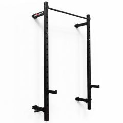 Faltbares Half Rack zur Wandmontage mit Klimmzugstange und Langhantelablagen