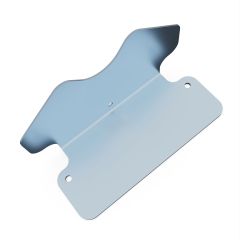 Plaque d'appui ergonomique en acier pour appareils de fitness à poulie – vue de dessus