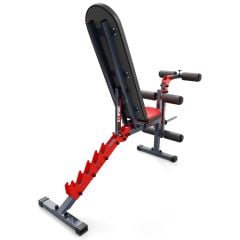 Vue arrière du banc de musculation