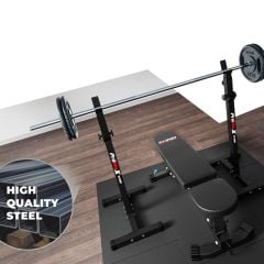 K-Sport Langhantelständer mit Hantel