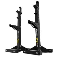 Soportes para barra ajustables Blackline Pro de acero – soportes independientes para entrenamiento de fuerza