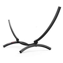 Structure stable de hamac en acier noir pour extérieur
