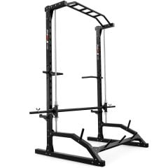 Máquina Smith multipower para gimnasio en casa con barra de dominadas y soporte para discos