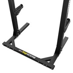 Versterkte basisconstructie van het squat rack voor maximale stabiliteit tijdens de training