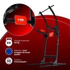Tour de musculation pour tractions et dips dans une salle de sport à domicile
