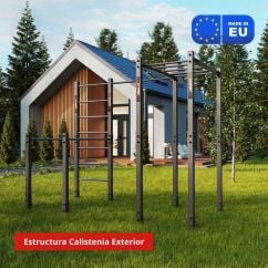 Estructura Calistenia Exterior: Estación con Espaldera y Escalera