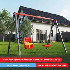 Jardin balançoire enfant avec planche et balançoire bébé