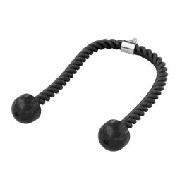 Corde à Triceps FourRoar – Poignée Antidérapante, Mousqueton, 71x3 Cm, Supporte 300 Kg