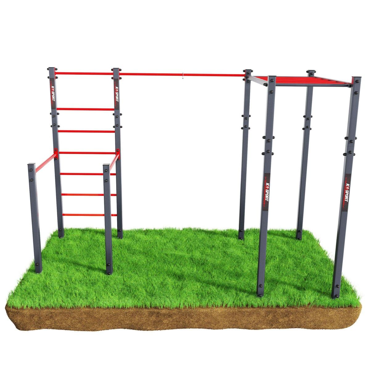 Equipamiento De Calistenia Para Entrenar Al Aire Libre Con Espaldera Y Escalera Horizontal K Sport