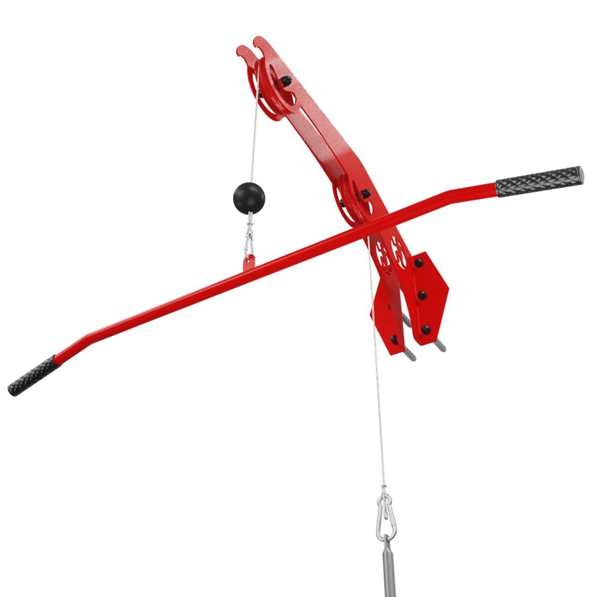 Kipika Barre De Traction Latte Pour Machine à Câble – Fixation De Câble En Acier Robuste En T Et V Avec Boucle à Connexion Rapide – Poignée D' Entraînement De Force Pour Triceps