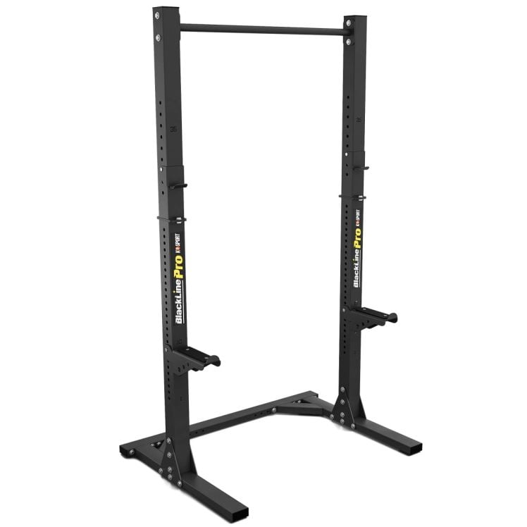 Support de squat Blackline Pro robuste en vue complète pour l’entraînement de force