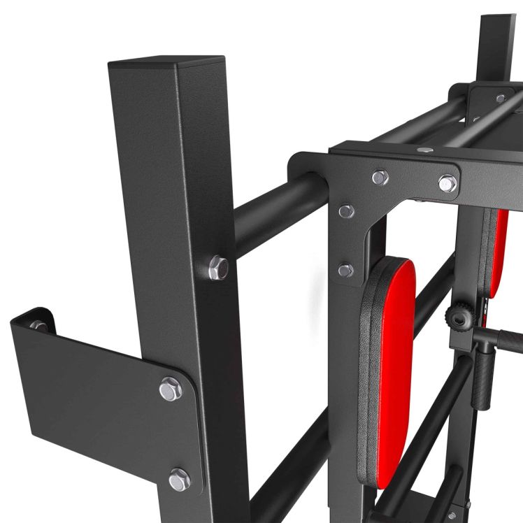Stevige wandbevestiging van het fitnesswandrek met schroefverbindingen
