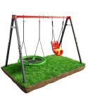 Set de balançoire avec balançoire nid et balançoire bébé sécurisée sur gazon