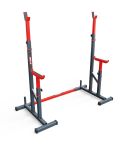 Multi Squat Rack ajustable con barra de conexión
