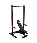 Komplettes Squat-Rack-Set mit verstellbarer Hantelbank