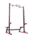 Support d'entraînement pour haltères longs avec barre de traction