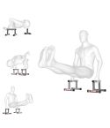 Ejercicios en los agarres para flexiones