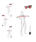 Esercizi sulla carrucola Fitness per montaggio a soffitto fino a 140 Kg
