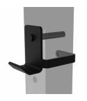 Dos soportes para barra Black Line Pro – versiones izquierda y derecha incluidas en el set